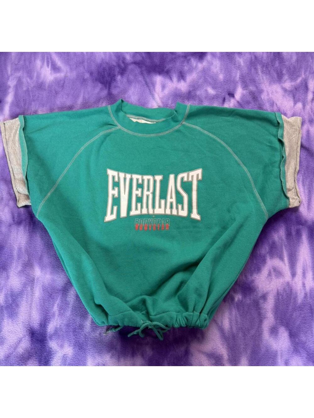 Everlast 90s bodygear vintage short sleeve sweatshirt turquoise